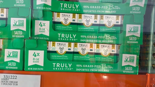 Truly Grass-Fed Irish Butter Salted 4/8 oz