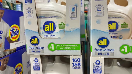 All Free & Clear Plus+ Compacted Liquid Detergent, 160 Loads, 200 oz