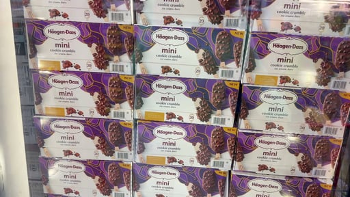 Häagen-Dazs Mini Cookie Crumble Ice Cream Bars 20 Count Box