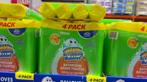 Scrubbing Bubbles Bathroom Grime Fighter, 4 Pack, 25 Ounces Each