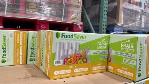 FoodSaver Variety Pack Rolls and Bags, 5 Rolls and 36 Bags