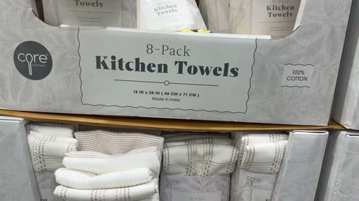 Core Home 8-Piece Terry Kitchen Towel Set