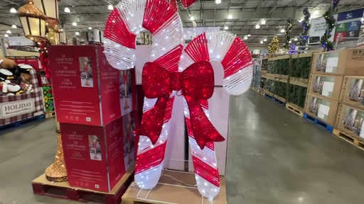 72" Candy Canes with LED Twinkle Lights
