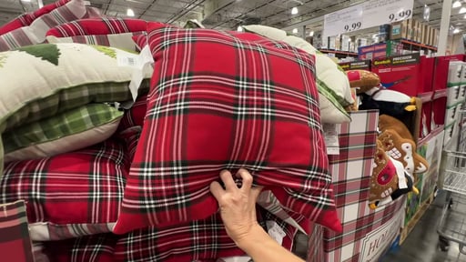 Tree or Plaid Square Holiday Pillow