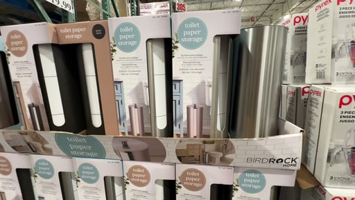 BirdRock Home Metal Toilet Paper Storage