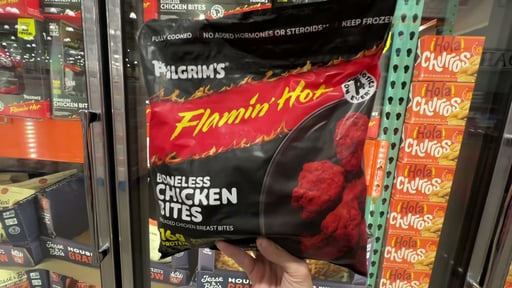 Pilgrim's Flamin' Hot Boneless Chicken Bites 2.5 lbs