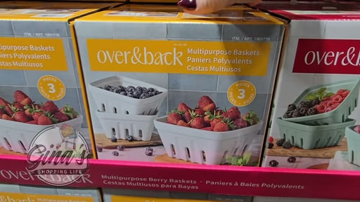 over&back 3-Piece Multipurpose Baskets