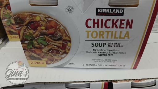 Kirkland Signature Chicken Tortilla Soup, 2 x 32 oz (4 lbs)