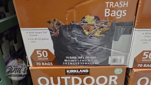 Kirkland Signature Trash Bag 20% PCR 70ct 50 Gallon