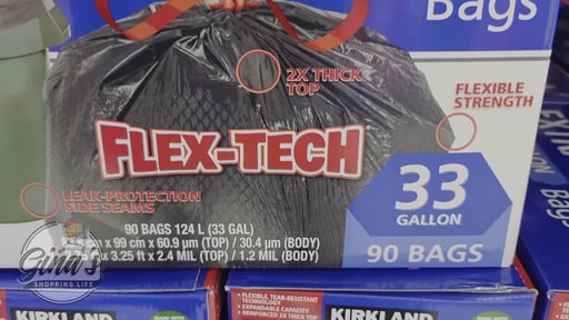 Kirkland Signature 33 Gallon Flex-Tech 20% PCR 90 CT