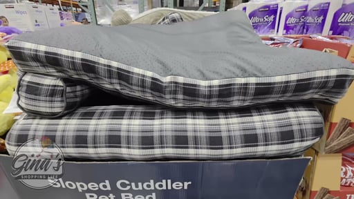 Kirkland Signature L-Shaped Bolster Pet Bed, 42" x 36"