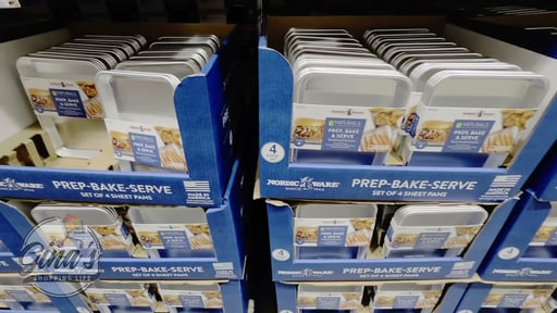 Nordic Ware Naturals Aluminum 1/6 Sheet Pan, 4-Pack