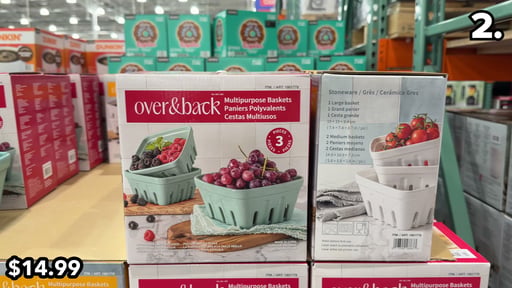 over&back 3-Piece Multipurpose Baskets
