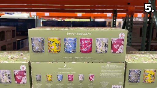 Simply Indulgent 7oz Floral Mini Candle Set, 6-Pack