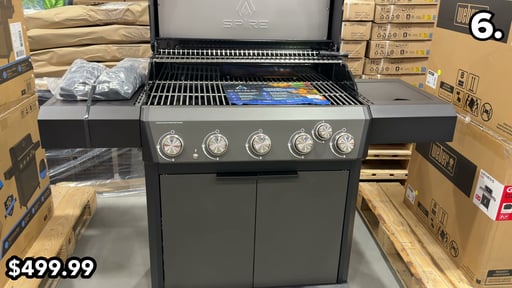 Spire 6-Burner 550X Gas Grill with Cover