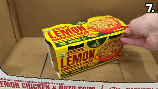 Boulder Organic Lemon Chicken & Orzo Soup, 2/24 Ounces