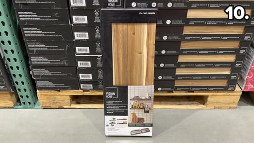 Vision Home Acacia Floating Wood Shelves 2-pack