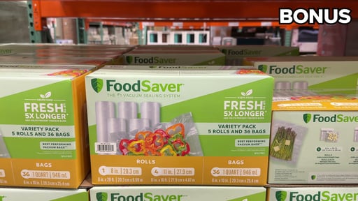 FoodSaver Variety Pack Rolls and Bags, 5 Rolls and 36 Bags
