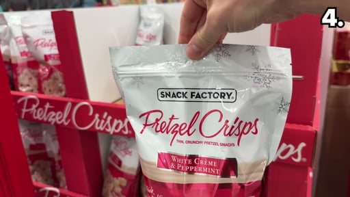 Snack Factory White Chocolate Peppermint Pretzel Crisps 20 oz