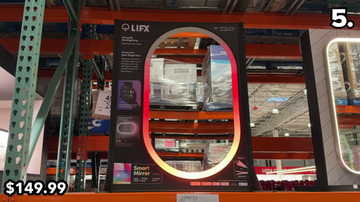 LIFX Smart LED Wall Mirror, 36 × 22 in.