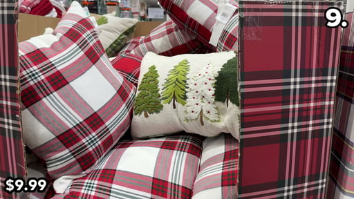 Tree or Plaid Square Holiday Pillow