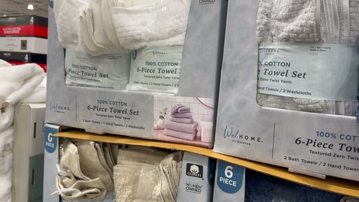 Welspun 6-Piece Towel Set, Assorted Colors