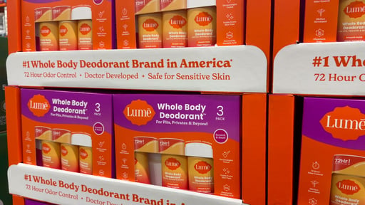Lume Whole Body Deodorant, 3-Pack, 2.6 oz