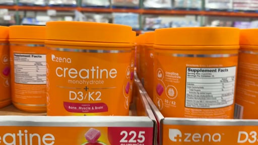 Zena D3/K2 + Creatine Gummies, 225 Count