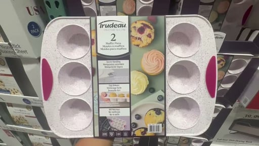 Trudeau Structure Silicone Muffin & Cupcake Pans, 2-Pack