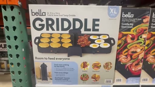 Bella XL Fold & Store Dual Temp Griddle