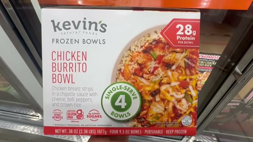 Kevin's Natural Foods Chicken Burrito Bowl, 4 x 9.5 oz