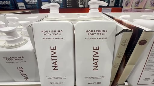 Native Nourishing Body Wash, Coconut & Vanilla, 2-Pack, 34 FL OZ Each
