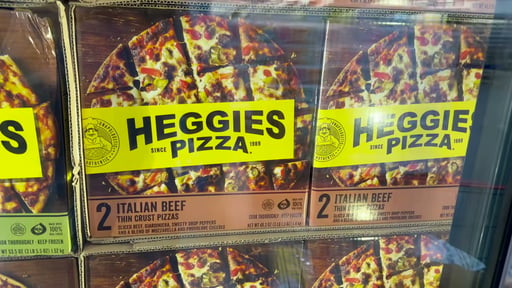 Heggies Pizza Italian Beef Thin Crust Pizzas
