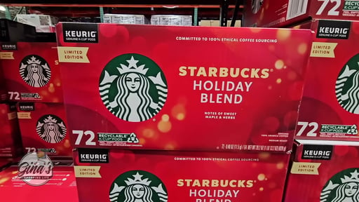 Starbucks Holiday Blend Medium Roast 72 CT K-Cup Pods