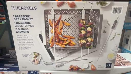 Henckels Kabob and Grill Basket Set, 10-Piece