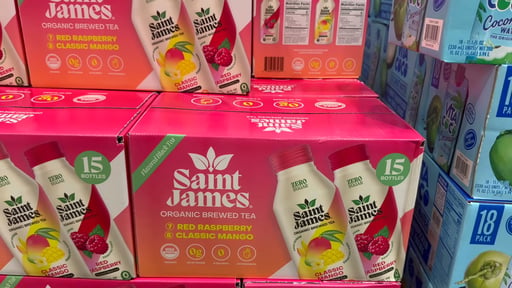 Saint James Organic Black Tea Variety Pack, 15 × 16 oz