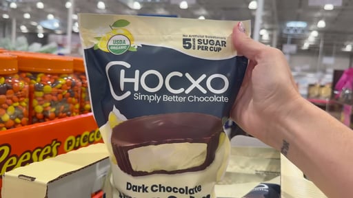 ChocXO Organic Dark Chocolate Lemon Crème Cups 14.8 oz Bag