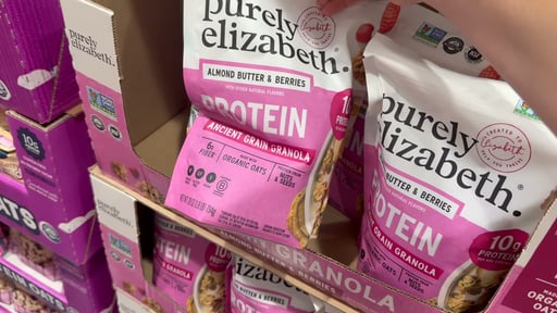Purely Elizabeth Almond Butter Berry Protein Ancient Grain Granola, 28 oz Bag