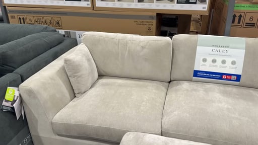 Henredon Caley Reversible Sofa Chaise with Ottoman
