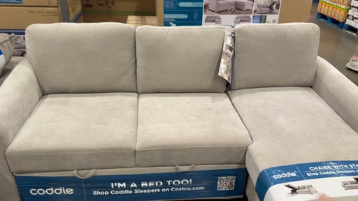 Coddle Cameron Fabric Sleeper Sofa with Reversible Chaise