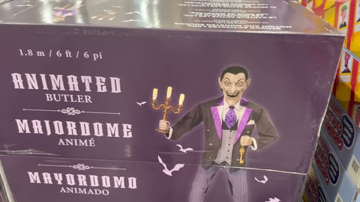 6' Animated Vampire Butler with LED Eyes & Sound