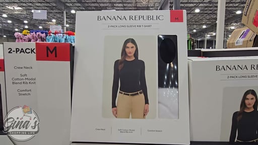 Banana Republic Women's Long Sleeve Tee 2-Pack