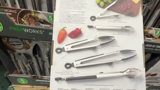 PrepWorks Heads-Up Cooking Tongs 5-Piece Set