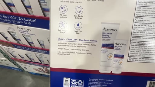 Aveeno Skin Relief Healing Ointment, 7.2 oz, 2-Pack + 2 oz