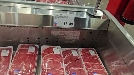 Beef Loin New York Steak USDA Choice Per Lb
