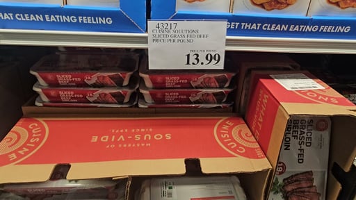 Cuisine Solutions Sliced Grass-Fed Beef Sirloin