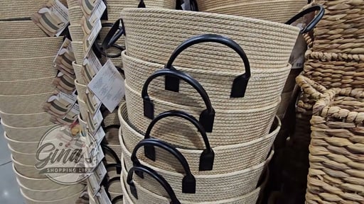 Faux Wicker Basket