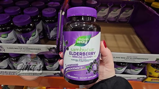 Nature's Way Sambucus Elderberry with Vitamin C & Zinc, 120 Gummies