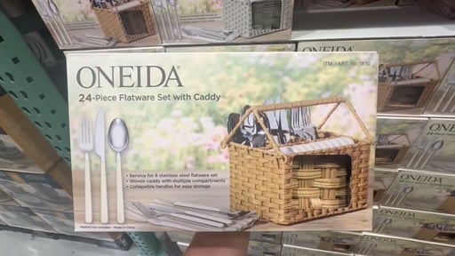Oneida 24-Piece Flatware Set with Caddy