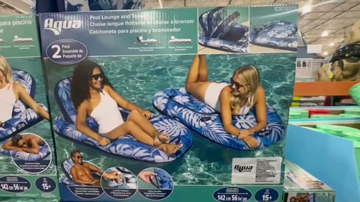 Aqua Luxury Pool Lounger / Tanner 2-Pack